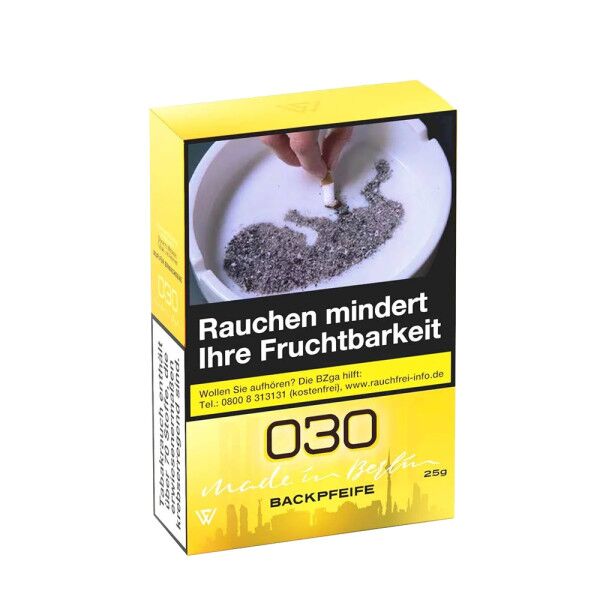 030 Tabak 25g - Backpfeife | Menthol und Zitrone