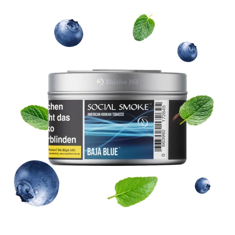 Social Smoke 200g - Baja Blue | Syhisha Tabak 200g