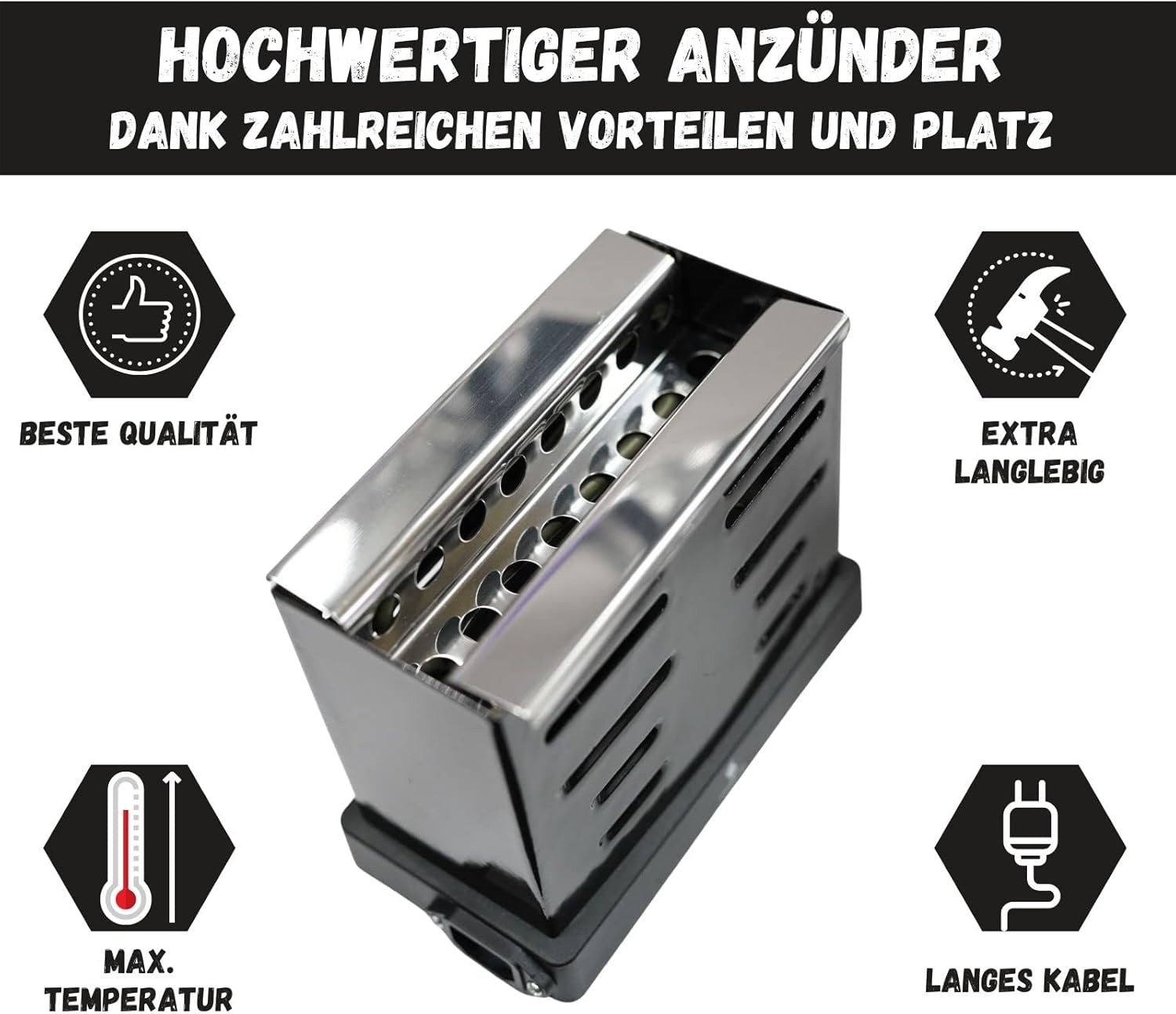 Steamster Charcoal Lighter 800 W Toaster - Image 3